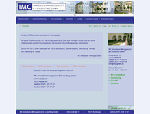 Tablet Screenshot of imc-gmbh.de